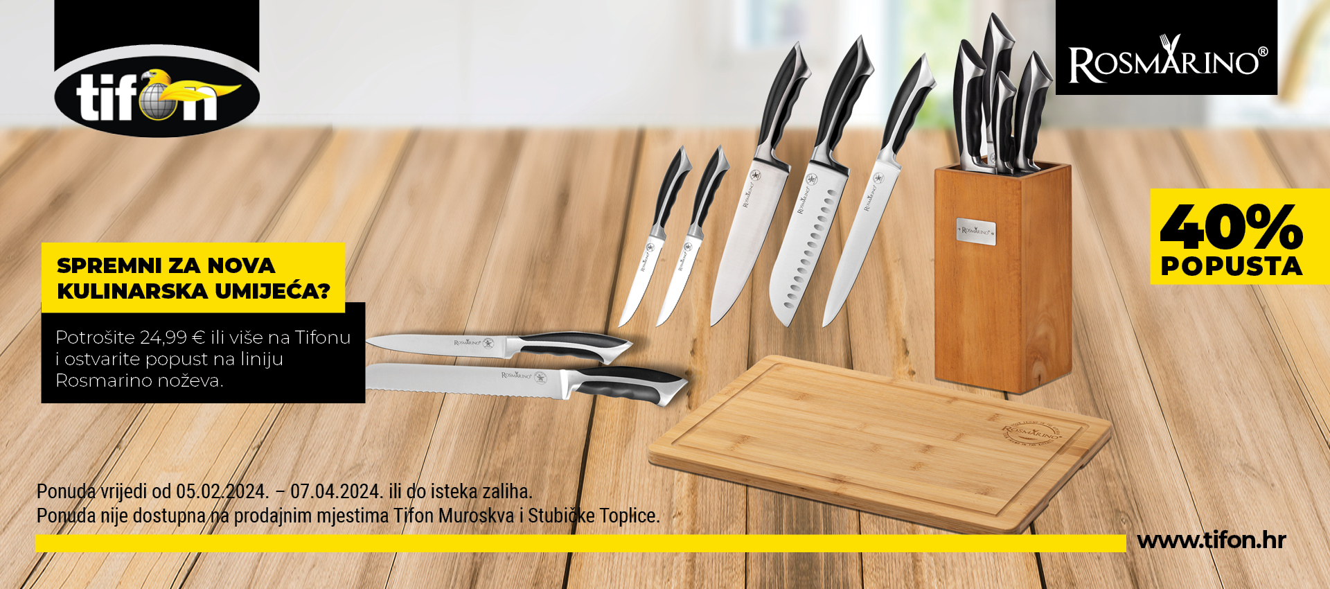 Rosmarino noževi - Spremite se za nova kulinarska umijeća!